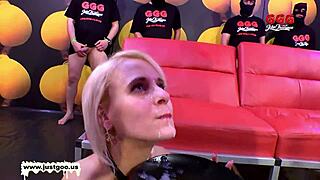 I watch a new German fetish girl Ashley Cox fucking her big dick and getting a cumshot