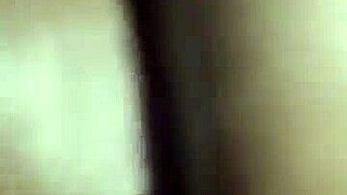 Ebony babe takes cum into her ass