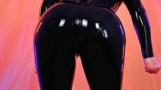 HD video of kinky milf arya grander getting teasingly wet with rubber fetish
