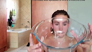 Saliva fetish and swallowing throat fucking