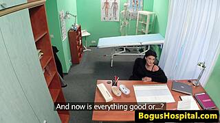 Intense pussy pounding after Doctor's office cowgirl ride