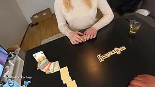 When slutty step sister gets caught playing a game she ends up getting paid