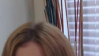 Stepbrother blonde catches girl with small tits masturbating in public
