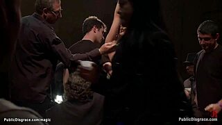 Big tits exhibitionist bizarre bondage and BDSM play