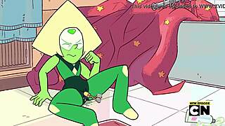 solomasturation video of Steven universe peridot