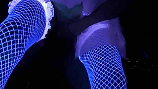 A milftoon gets her pussy stretched by a monster in lingerie