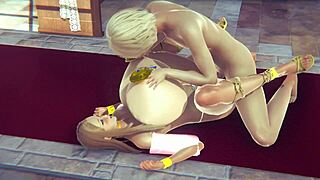 Another hentai with a mature pornstar, and huge tits gets down and dirty