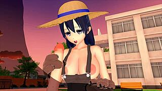 A Japanese schoolgirl goes sexual in a hardcore 3D animation movie