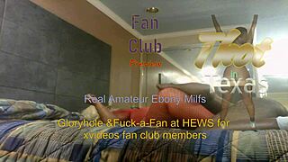 A big ass ebony girl is having her pussy fucked very hard