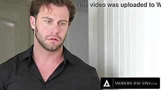 Interracial teen sex with voyeuristic dad and big ass nanny