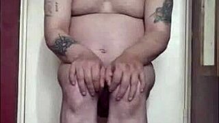 Raw uncovered gay male video of a bisexual man drinking urine