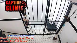 Asian patient with Doctor tampa’s big black cock in a medical fetish encounter