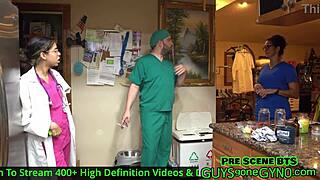 Is doctor tampa’s gyno exam for young patient with short hair?