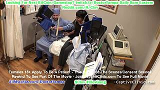 Doctor tampa explores new boundaries with his patient's pussy and his glove