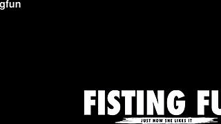 See a curvy Latina have her asshole blown out with fisting in HD video