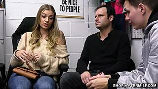 Sexy Kenzie fucked her big ass in the doggystyle position with officer Calvin