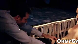 A stylish slutdog blowjob and her beautiful face enjoyed a facial cumshot
