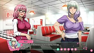 Levei facialzão enorme de futanari no banheiro da balada