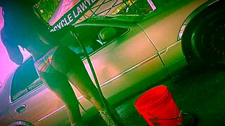 Enjoy a fun stripper car wash event in Dallas, Texas, featuring ebony performers in bikinis.