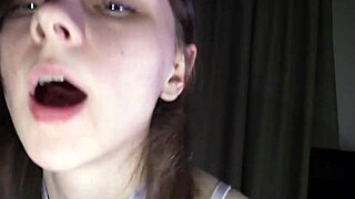 Pretty petite 18 years old girl is seducing and enjoying raw sex