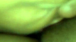 Fat ebony amateur sucks pussy in pov