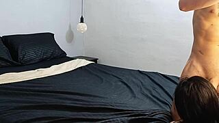 my husband catches me cheating with a big cock in our bed