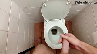 Nick Hart Busts Huge Load in Bathroom! College Guy's Solo Handjob the Hottest?