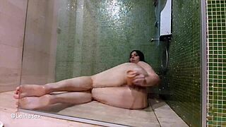 Intense Masturbation In The Shower With Toys And Oiled Body Squirting