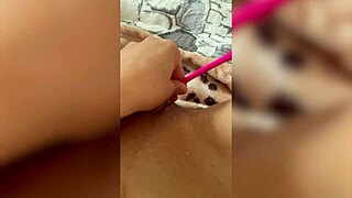 watch her explode with big pink dildo and vibrator!