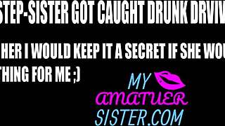 Step sister bends over for intense anal doggystyle after blowjob.