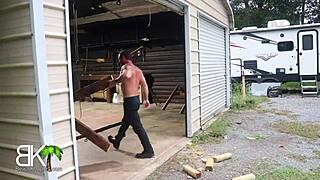 Butt-loving neighbor should get a cumshot in the face