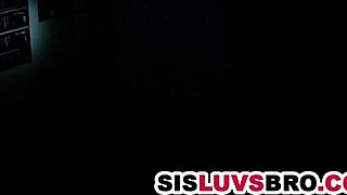 Step Brother Fucks Scared Stepsister Hard During Brownout Scare