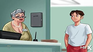 summertime saga babe copes with two intense creampie masturbation scenes