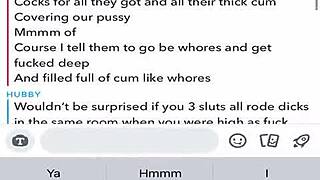 The relation between: Sexting and big dick cumshots in storytelling Snapchat’s sex video