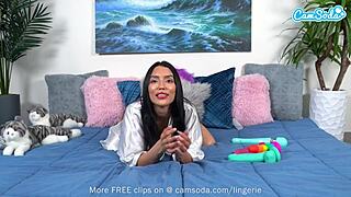 Cute Brunette Teen 18+ Stuffs Pussy with Toys