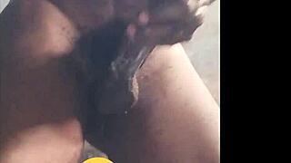 i watched my big black cock cum twice and kept going with wet slaps and massage