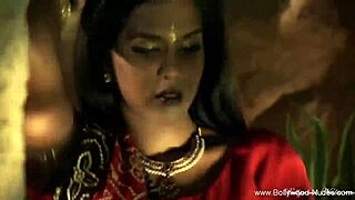 Young Indian woman dances to popular song in video set to music