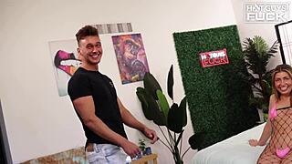 Fat booty Enola discovers Brent's savage side in wild action