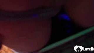 Tattooed man has sex with an amateur ass hole slut girl