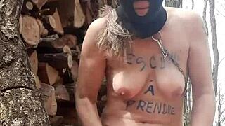 French slave solo session outdoors March 23