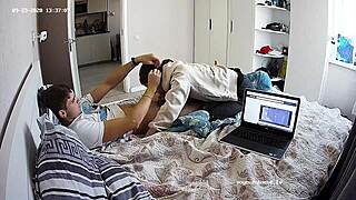Topless euro babe performs the act of fisting on her lover in this home broad video