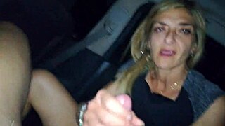 Girlfriend gives blowjob and cumshot to friend