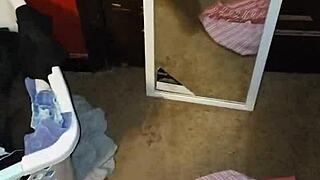 Man strokes cock to cumshot