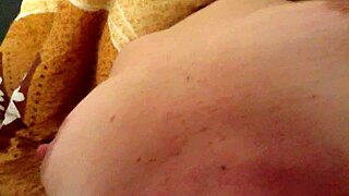 Lovely wet and spicy flavored tits, nipples cause Eveline to get horny when touched by me