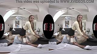 Virtual family sins with hardcore brunette POV blowjob