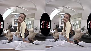 Virtual family sins with hardcore brunette POV blowjob