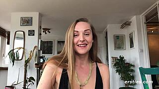 Why does sexy Sarah finger herself to orgasm?