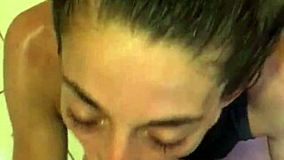 White girl SUCKS and DEEPTHROATS me off