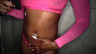 Melody Cummings Sucks Hard In Shower