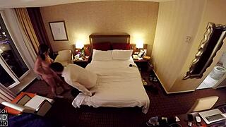 Atractive brunette Jasmine Rouge performs blowjob and swallows the load